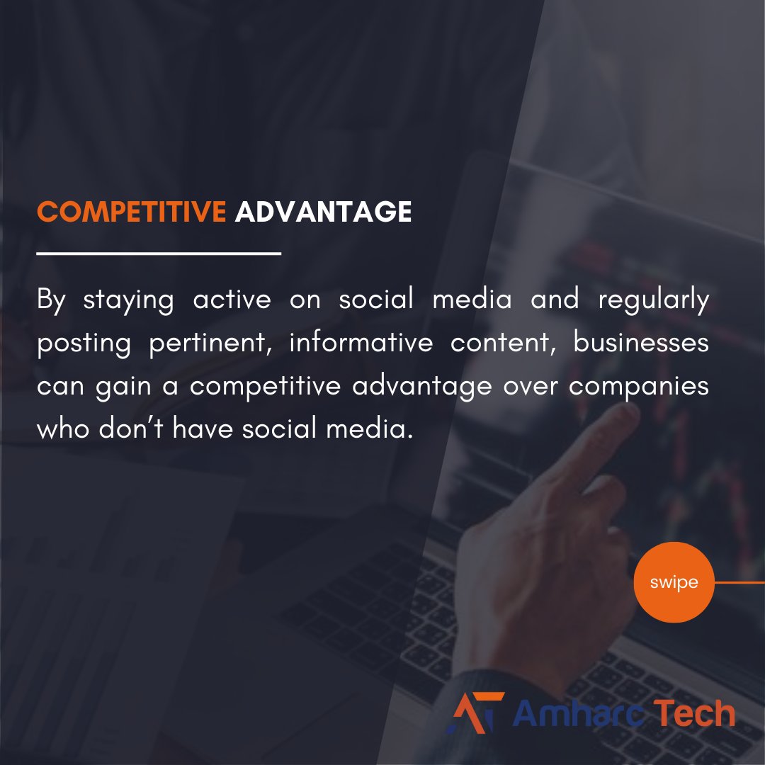 In 2023, there are estimated to be 4.89 billion social media users worldwide. That presents a phenomenal opportunity to get your brand noticed. 

#amharctech #digitalmarketing #socialmedia #business #SEO #socialmediapresence #brandawarness #competitiveadvantages#marketingstrategy