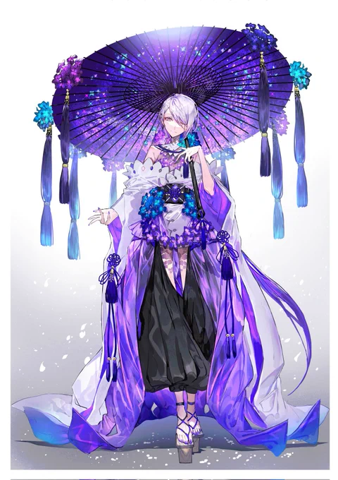 紫陽花の擬人化