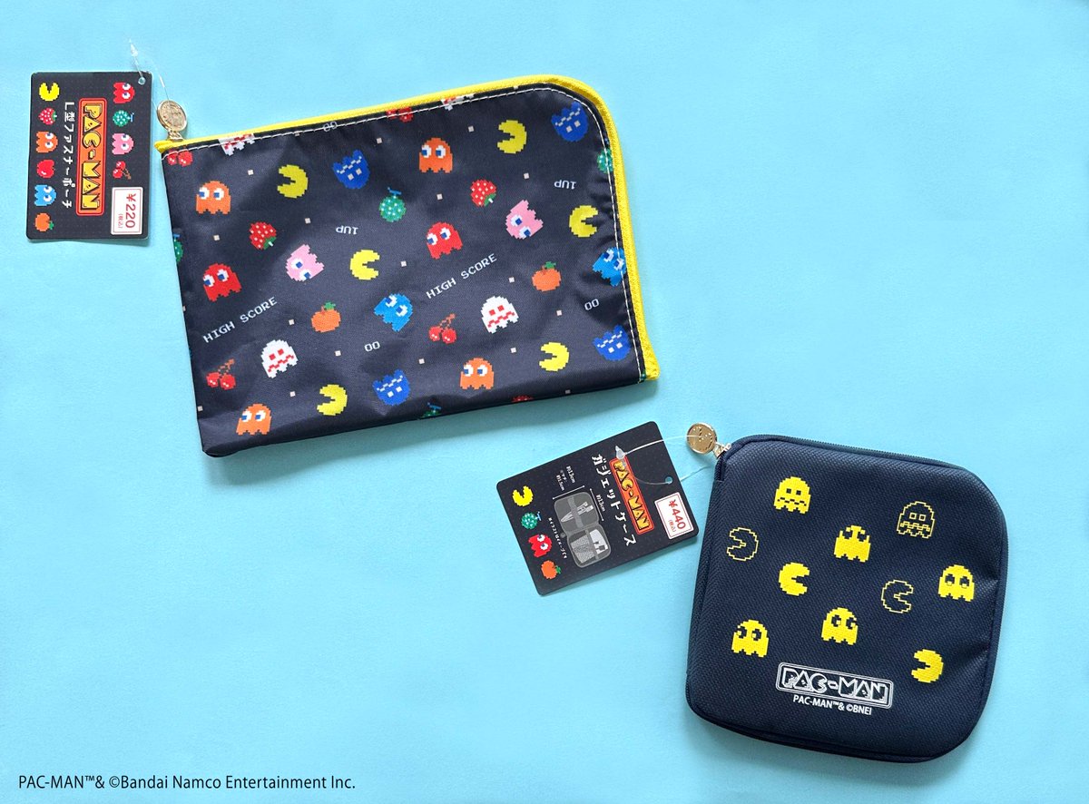 パックマン ポーチ ☆本日発売☆ 大人気ゲーム「パックマン」コラボ商品♪ ファスナー