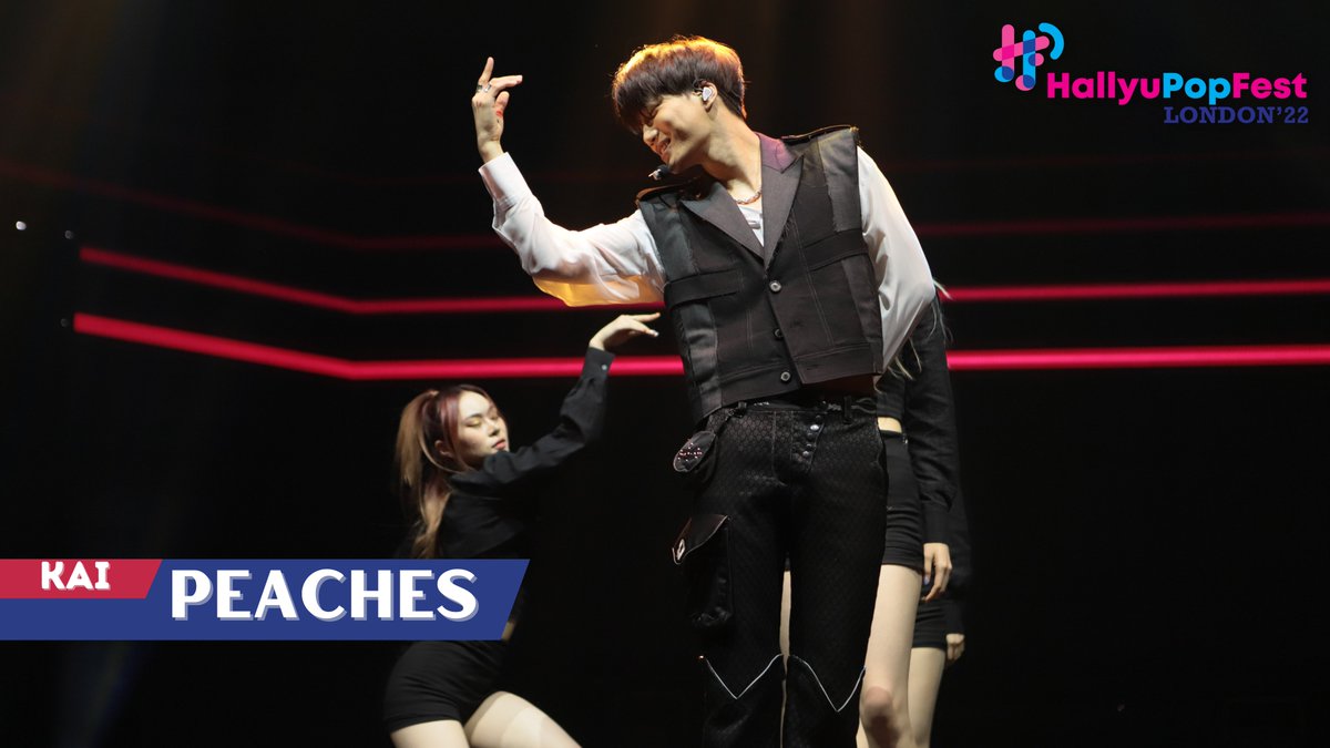 Catch our charismatic headliner ✨ KAI✨ take center stage at HallyuPopFest London 2022! 🍑 

Starting us off we have: 

Peaches: youtube.com/watch?v=xT5cII…
Vanilla: youtube.com/watch?v=5-55Cc…

Stay tuned for more videos coming your way soon~

#hallyupopfest #exo #KAI