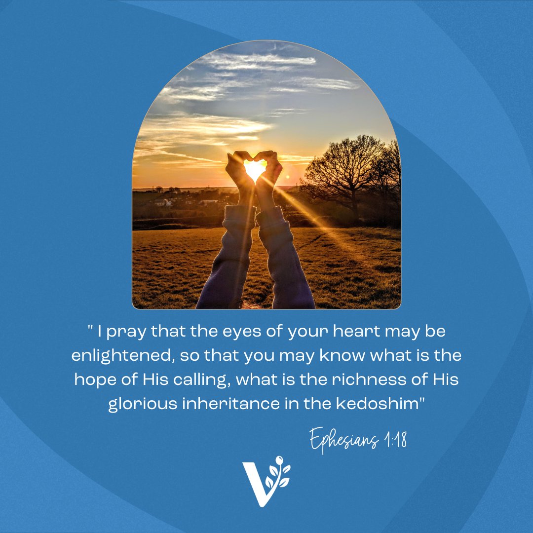 BarrySegalVFI's tweet photo. "I pray that the eyes of your heart may be enlightened, so that you may know what is the hope of His calling, what is the richness of His glorious inheritance in the kedoshim" - Ephesians 1:18 #visionforisrael #scripture #verseoftheday #wordofgod #bibleverse https://t.co/1TMURCqj4F