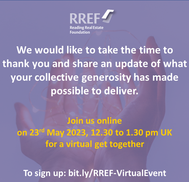 UniRdg_RREF's tweet photo. To sign up, see https://t.co/xaovt5s6nc and to support RREF please visit: https://t.co/ctMjkJOKkD
#readingrealestatefoundation #universityofreading #henleybusinessschool #realestateeducation #realestate #rref #supportrref #realestateandplanning https://t.co/AWKGr2TmAv