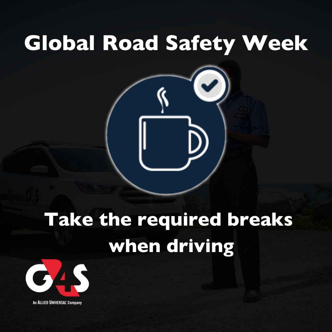 G4S's tweet image. As we continue to observe Road Safety Week, here's another crucial tip to keep in mind whilst driving.

Discover the golden rules of road safety here: 

ow.ly/xMbi50OnMMm

#RoadSafetyWeek #DriveSafely #Rule3 #TakeBreaksWhileDriving #G4S