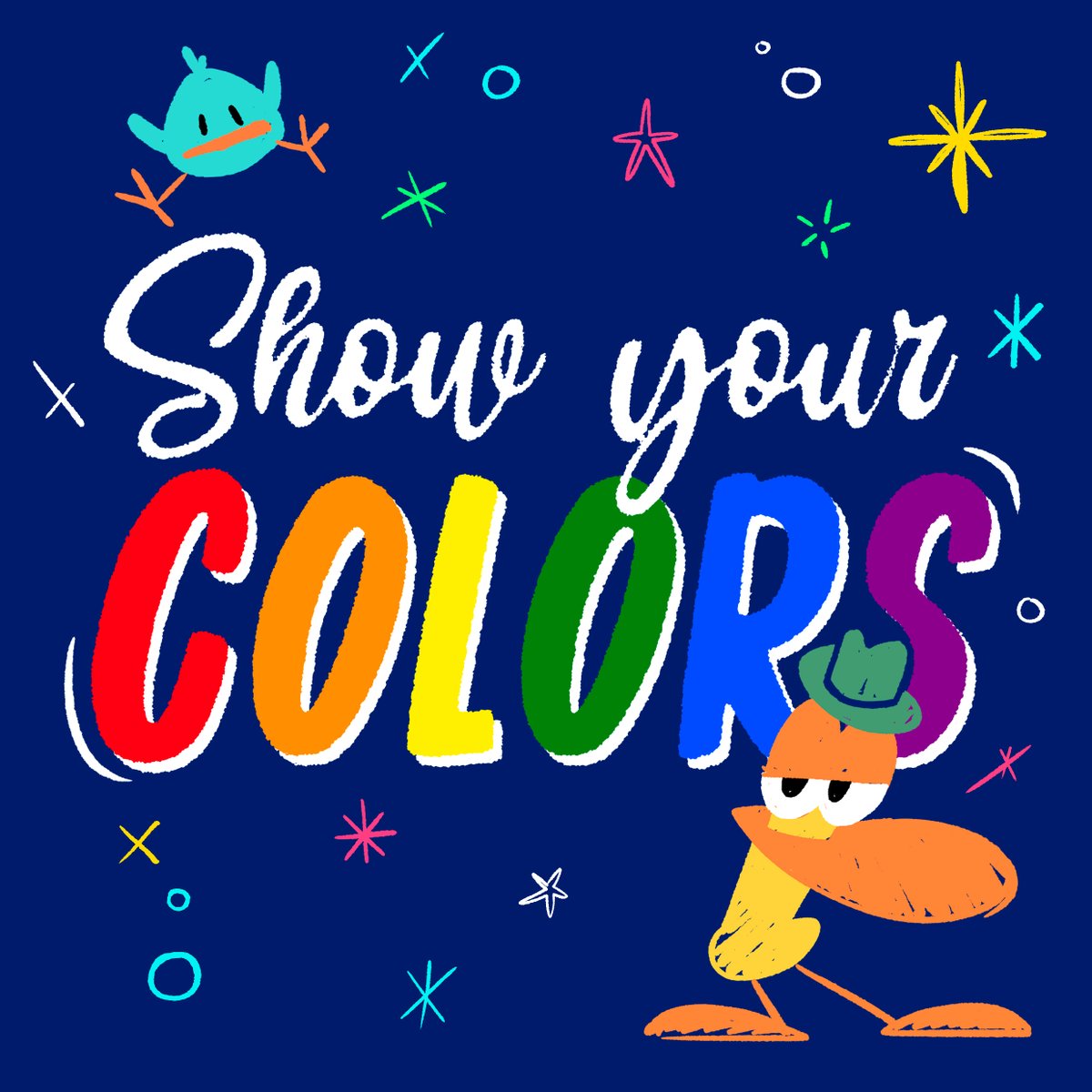 💙🌈 #ShowYourColors #Pocoyó