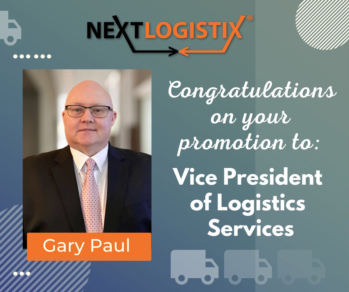 Exciting news! Gary Paul has been promoted to VP. His strategic management skills and dedication to customer development perfectly align with our mission.  #leadership #growth #logistics #NextLogistix #distribution #Trains #Carriers #Trucks #Cargo