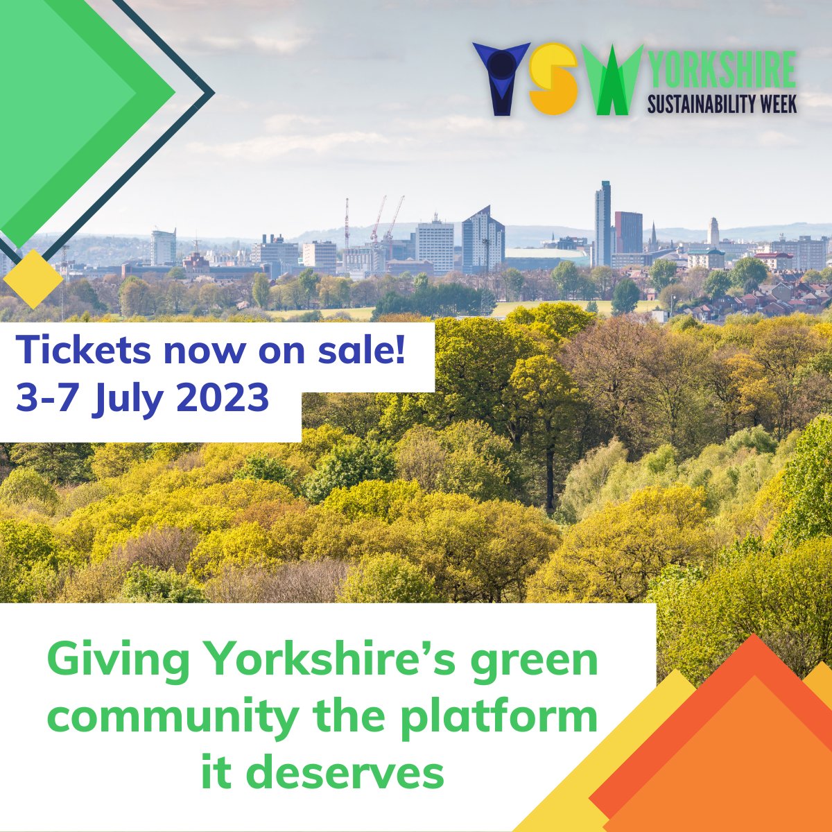 🥳 Yorkshire's first sustainability week is taking place 3 to 7 July 2023 with a series of panels, workshops, and talks by sustainability trailblazers taking place across the region! Book your free ticket for the launch on Thurs 23 May share-eu1.hsforms.com/1sUQFbP_tQomXa…