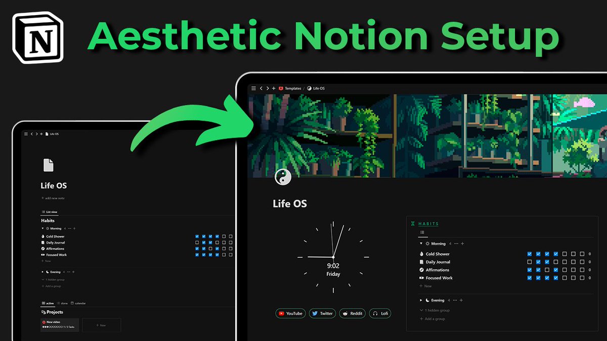 chrisnotion's tweet photo. Make sure you check out my Notion Aesthetic Tutorial on YouTube:

🔗 https://t.co/4mGsR6hMNN https://t.co/PPYy35D9zL
