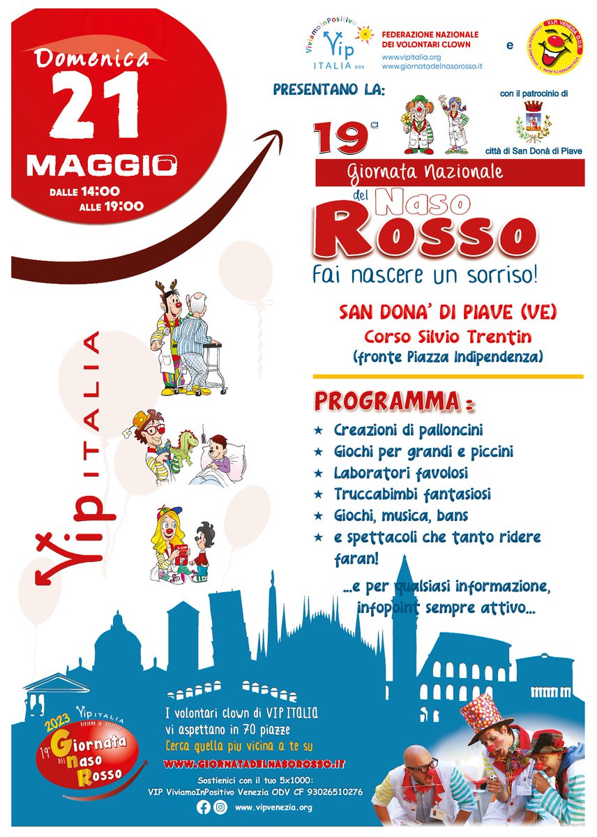 👉 𝗚𝗶𝗼𝗿𝗻𝗮𝘁𝗮 𝗻𝗮𝘇𝗶𝗼𝗻𝗮𝗹𝗲 𝗱𝗲𝗹 𝗡𝗮𝘀𝗼 𝗥𝗼𝘀𝘀𝗼 Domenica 21 maggio #sandonadipiave #sandona
