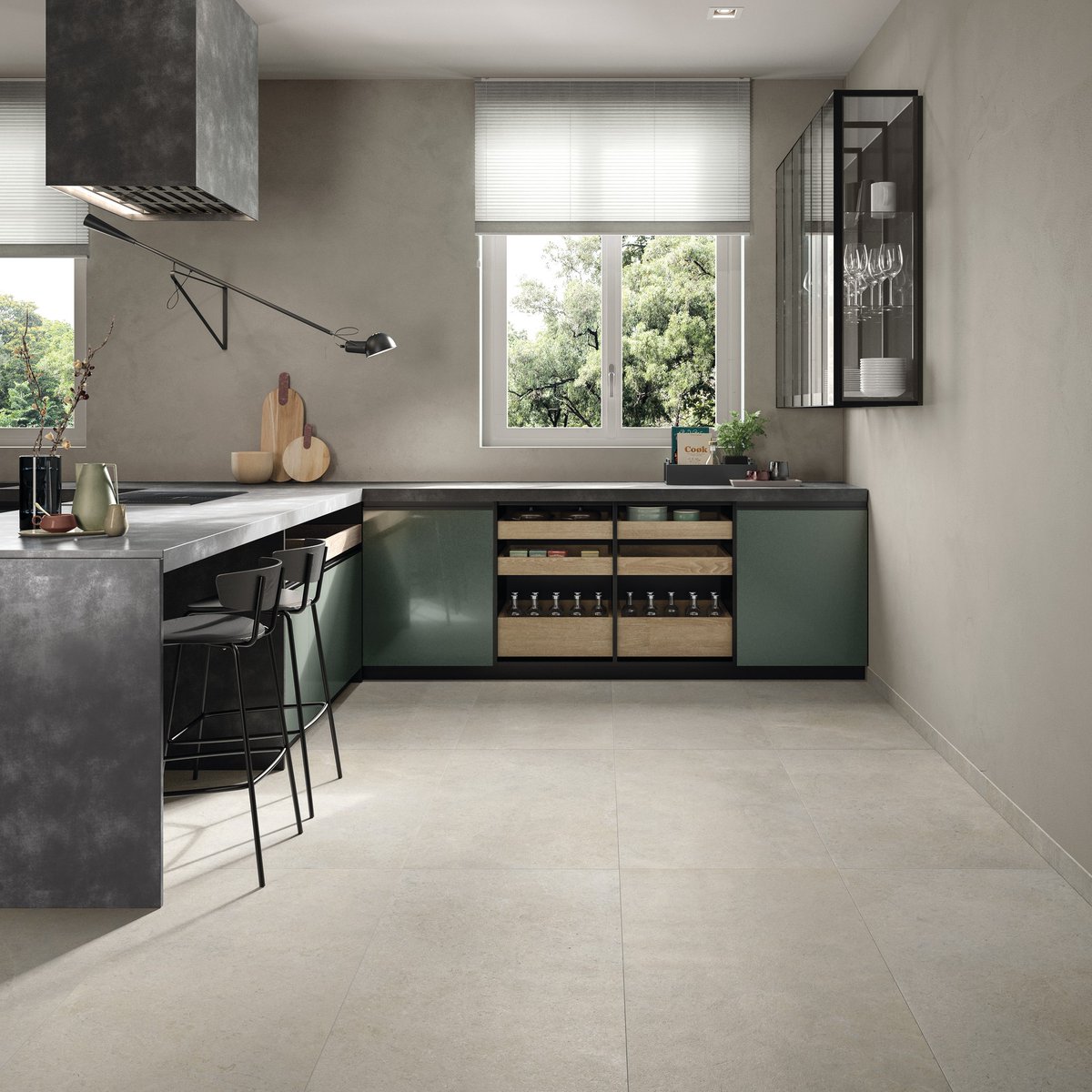 supergres's tweet image. Are you a stone effect lover and are you looking for a particularly fascinating one?

We introduce you Epika, our project that draws inspiration from a French limestone, refined and elegant, characterized by soft and discreet graphic movements.

As in this kitchen where the elega