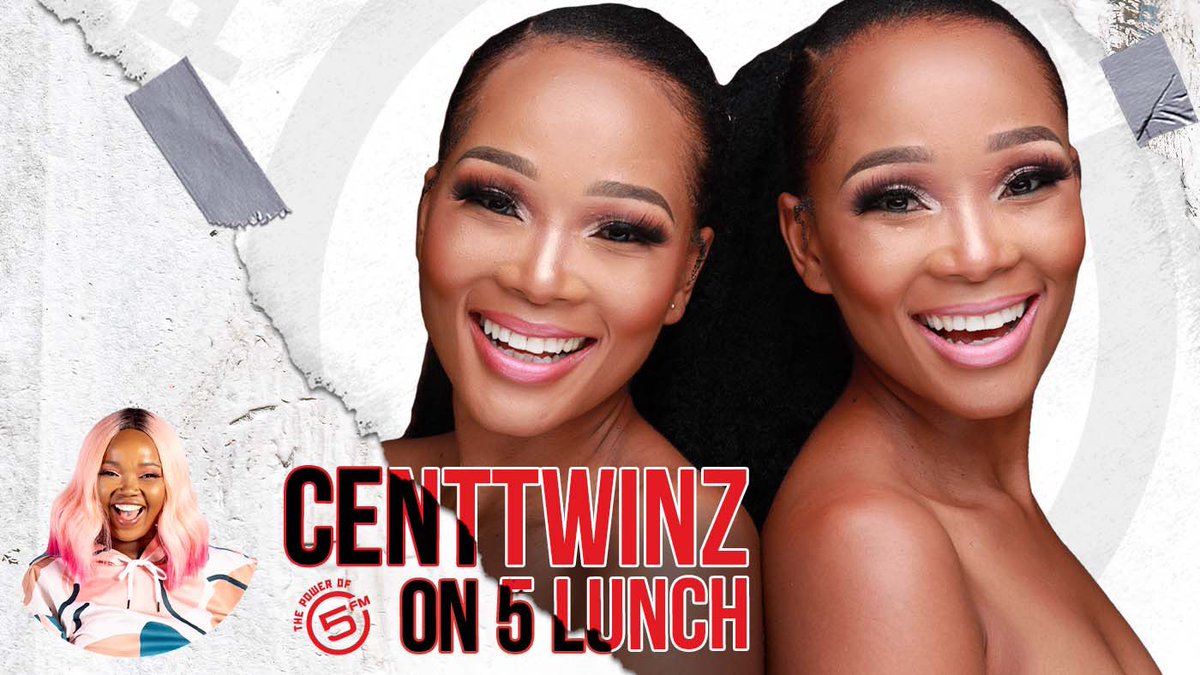 #5Lunch team will be chatting to the @centtwinz ( Also known as @innosadiki & @millymashile ) about their amazing feat of making it into the class of '23 for YouTube Black and how they run a successful business & YouTube channel as siblings! 

Tune in today at 13:30! 🤩🤩