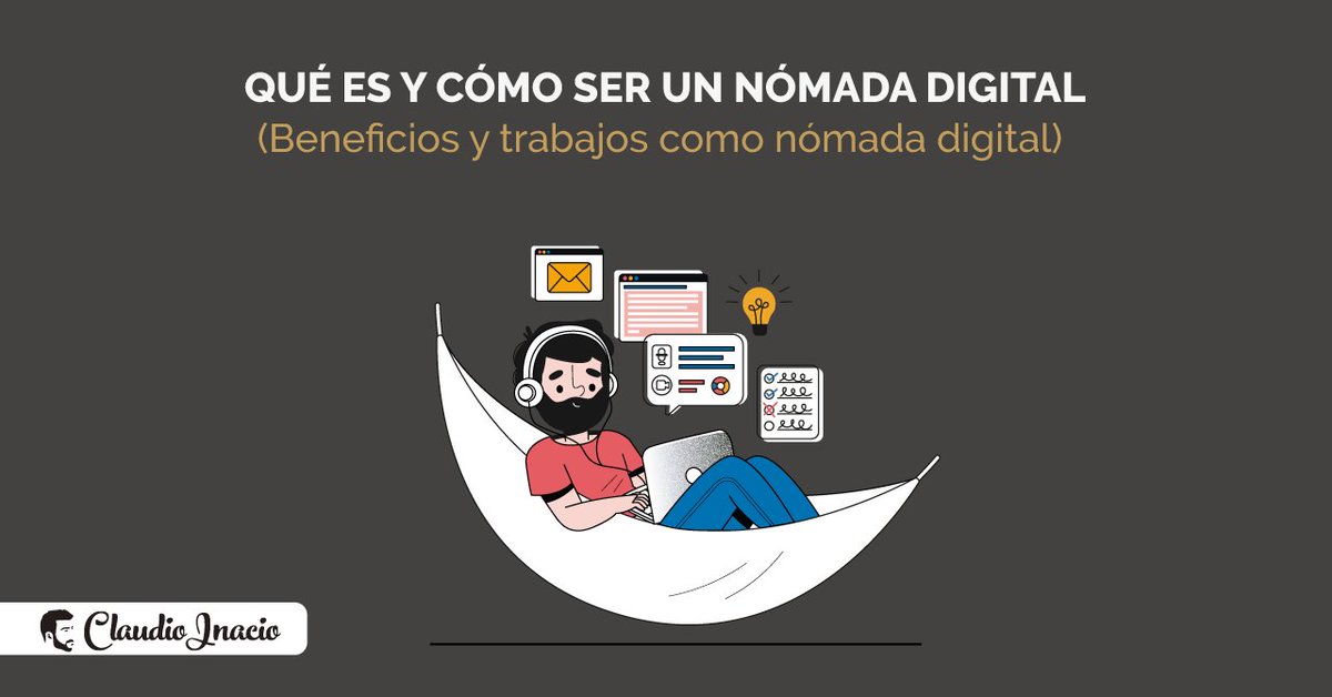 🚀NUEVO POST:  Qué es un Nómada Digital y pasos para trabajar como nómada en 2023 👉claudioinacio.com/como-ser-nomad… via <a href="/cinacio06/">Cláudio Inácio</a> 

#NomadaDigital #freelance #MarketingDigital