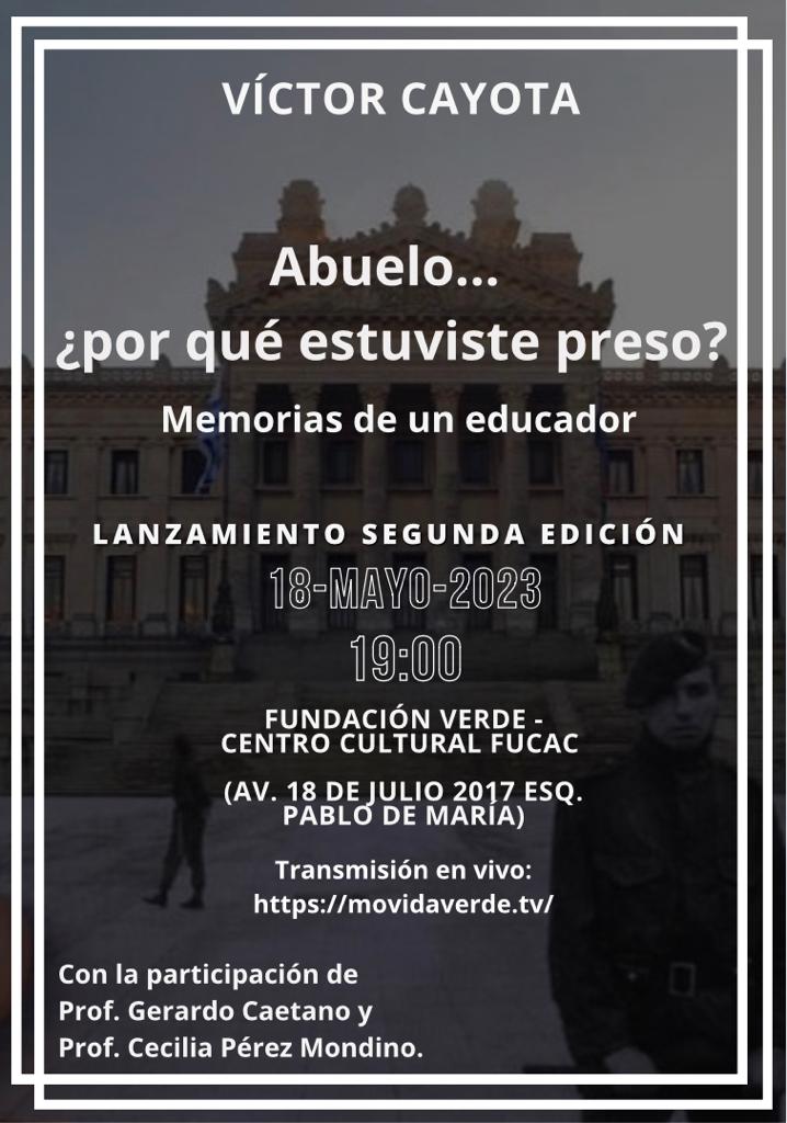 Es mañana.
Memoria para construir futuro.
25 años de su muerte.
50 años del golpe de estado.
Los nietos toman la palabra.