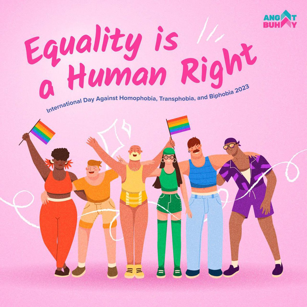 Equality is a human right 🏳️‍🌈

Happy International Day Against Homophobia, Transphobia and Biphobia mula sa amin sa #AngatBuhay 🌸