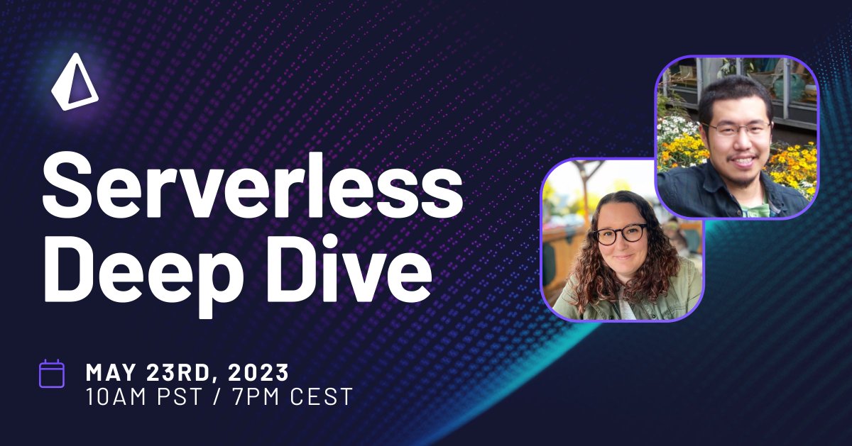 🎉 Get ready for our second Serverless Deep Dive on May 23 with <a href="/theburningmonk/">Yan Cui</a> and <a href="/taylor_atx/">Taylor Barnett-Torabi</a>!

👇 Check out what we have in store at prisma.io/serverless