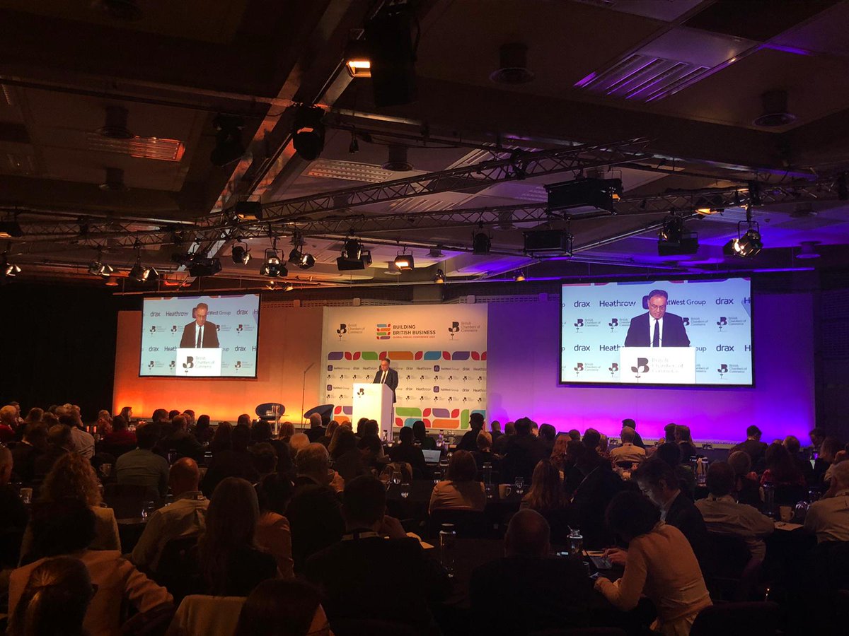 britishchambers's tweet photo. 🗣️Andrew Bailey, Governor @bankofengland: "BCC research and stories from businesses are very valuable in showing what’s happening on the ground and in making decisions about the economy."

Headline partner @NatWestBusiness @NatWestGroup and supported by @DraxGroup @yourheathrow https://t.co/SfUfcEqj59