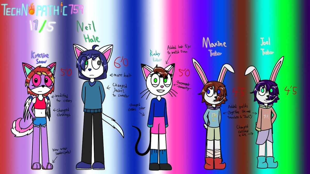 Technopathic759's tweet photo. Another batch character details update
#anthro #oc #ocart #characterdesign #characterupdate #digital #digitalart https://t.co/JLN4h22YzD
