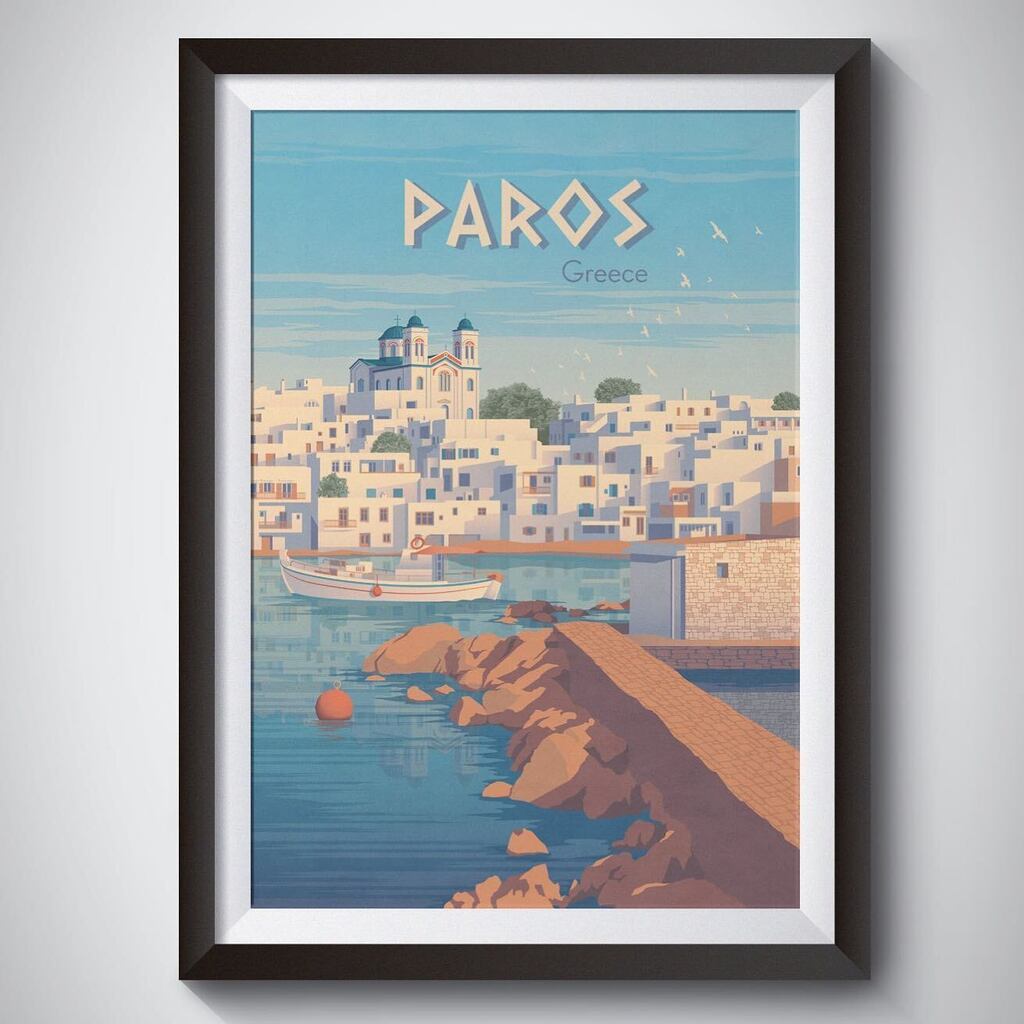 BucketListPrint's tweet photo. 🇬🇷 Paros, Greece 🇬🇷 

🏖️ The latest Greek island to be added to the store is gorgeous Paros. Sunshine, sandy beaches, blue domed churches and picturesque ports. 😍

🖼️ Prints available at https://t.co/t3i1nieSSM

🌱 One tree planted for every poster s… https://t.co/dNx58hjWu1 https://t.co/2DeNmustAc
