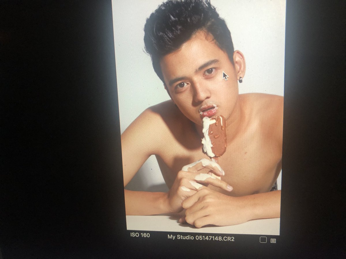 Bts of my ice cream photoshoot 📷