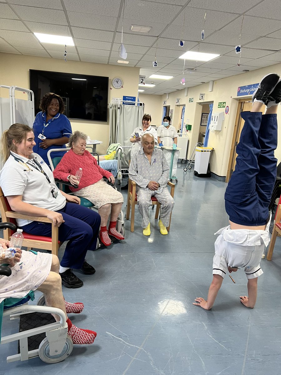 Amy Beswick (@amybeswick88) on Twitter photo Day 3 of Dementia action week for <a href="/BTH_IAT/">Integrated Therapy Team - ED BTH</a> - Exercise Class on Frailty Assessment Area πͺπ»ππ
Formal consent gained for all included in photographs β
#DAW2023 #StayingActive
<a href="/alzheimerssoc/">Alzheimer's Society</a> <a href="/BTHTherapies/">Nick Lane</a> <a href="/BlueSkiesFund/">Blue Skies Hospitals Fund</a> <a href="/JoWild5/">Jo Wild</a> <a href="/BTHCommFrailty/">CommunityFrailty</a> <a href="/DrAJW_ECS/">DrAJW</a> Day 3 of Dementia action week for <a href="/BTH_IAT/">Integrated Therapy Team - ED BTH</a> - Exercise Class on Frailty Assessment Area πͺπ»ππ
Formal consent gained for all included in photographs β
#DAW2023 #StayingActive
<a href="/alzheimerssoc/">Alzheimer's Society</a> <a href="/BTHTherapies/">Nick Lane</a> <a href="/BlueSkiesFund/">Blue Skies Hospitals Fund</a> <a href="/JoWild5/">Jo Wild</a> <a href="/BTHCommFrailty/">CommunityFrailty</a> <a href="/DrAJW_ECS/">DrAJW</a>
