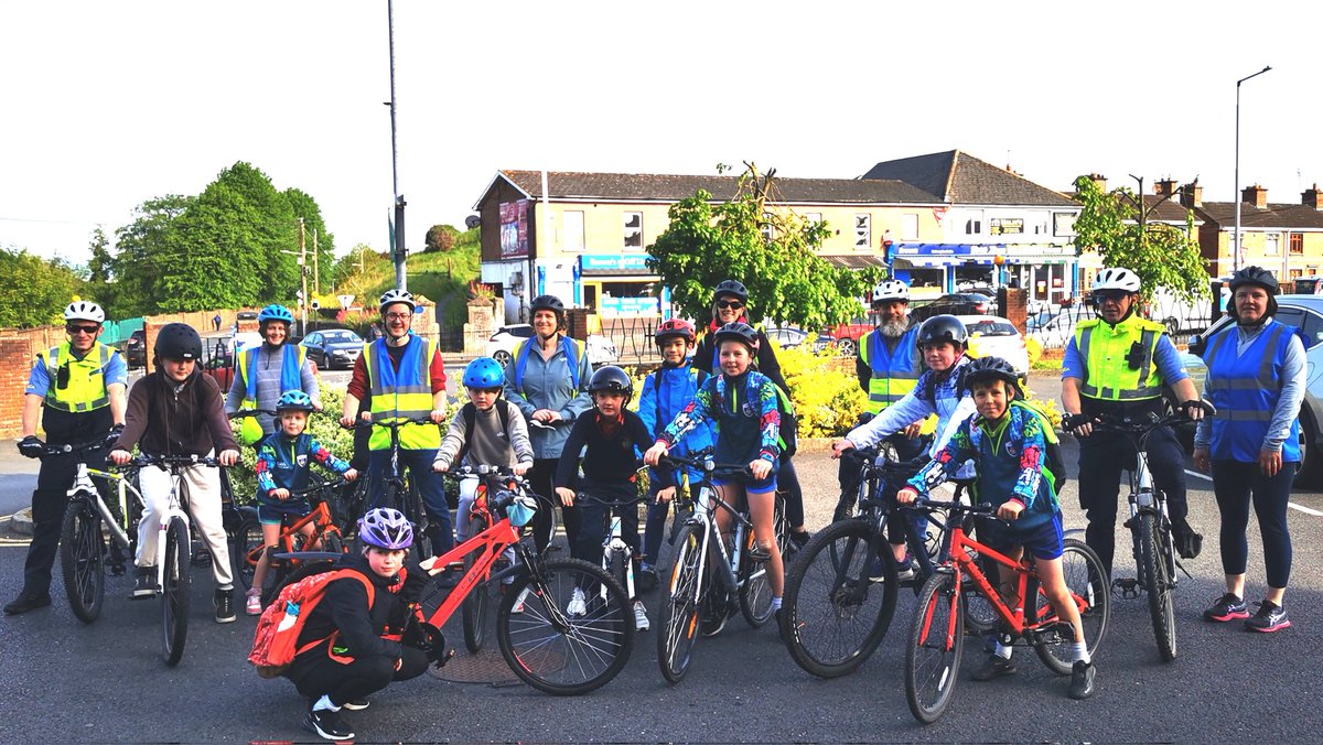 Another glorious morning! Portlaoise Cycle Bus is cruising to school everyday this #BikeWeek. Leaving Newpark at 08:00, the Top Square at 08:05, Lower Main St. at 08:10, St Peter &amp; Paul's Church Carpark at 08:15 to arrive in Summerhill Downs School Campus at 08:25. Join the fun!