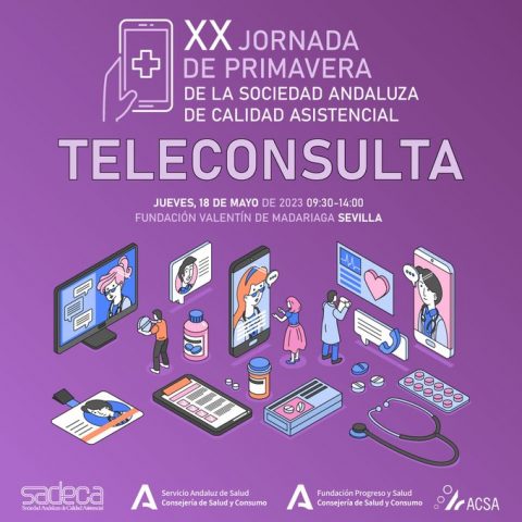 👉 Mañana se celebra la XX Jornada de #Primavera sobre la #Teleconsulta organizada por <a href="/sadecaandalucia/">Sadeca - Sociedad Andaluza de Calidad Asistencial</a> y <a href="/calidadACSA/">Agencia de Calidad Sanitaria de Andalucía</a> 

🕐 De 9:00h a 14:00H en la <a href="/FundacionVMMP/">Fundación VMO</a> ¡Aún estás a tiempo de inscribirte gratuitamente! 

+ info: ow.ly/U38250OpOi5