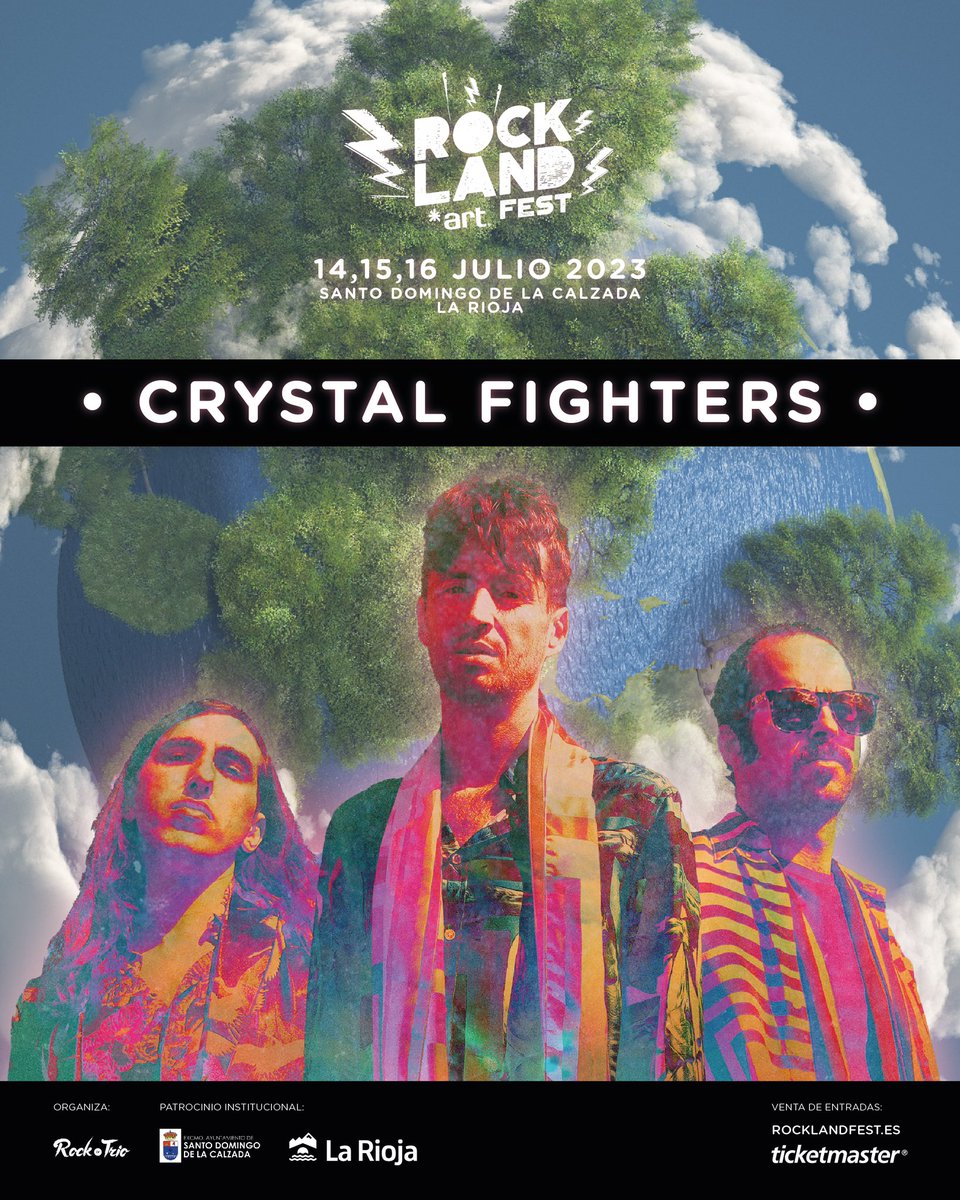 🔥 @crystalfighters 🔥 BANDA CONFIRMADA #ROCKLANDARTFEST2023🤘

El sábado 15 de Julio disfrutaremos del directo de Crystal Fighters y de sus icónicos himnos como “Love Natural”, “At Home” o “I Love London” ❤️‍🔥

¡ENTRADAS A LA VENTA! en rocklandfest.es