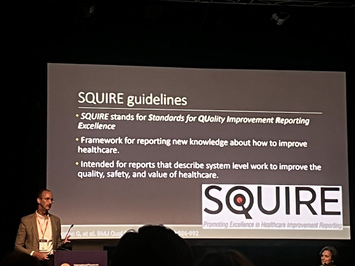 Very informative session @QualityForum about getting QI work published, the key elements required, top tips and need to look at SQUIRE guidelines #Quality2023 @JessLievesley @drmandaluke @behmht_qi @candi_qi