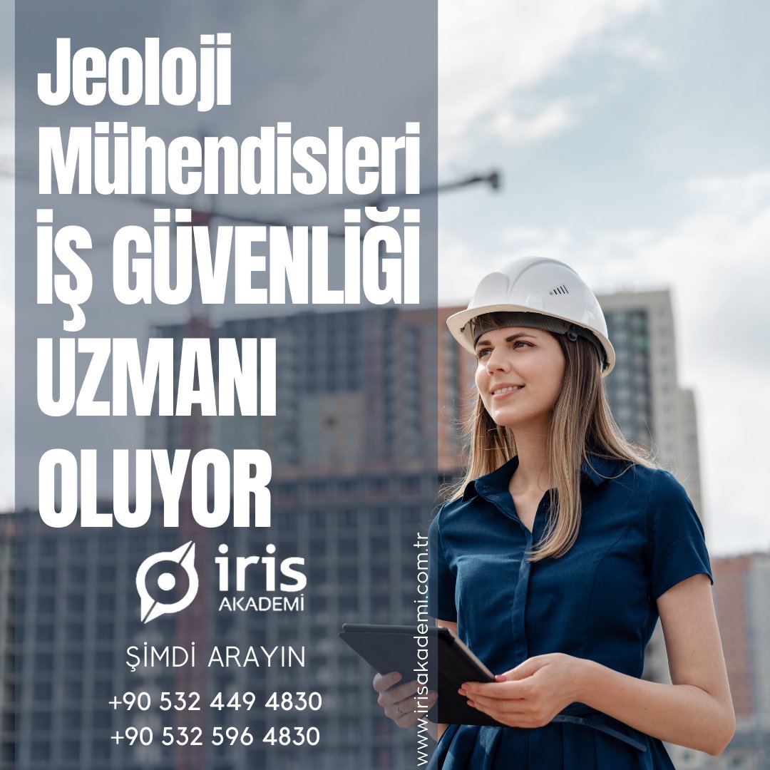 🌍 Jeoloji mühendisleri de iş güvenliği uzmanı olabilir mi? Elbette! Eğer jeoloji mühendisiyseniz, hemen bizi arayın ve kariyerinizi iş güvenliği alanında taçlandırın! ☎️💼💪

✅ İRİS AKADEMİ

👷 +90 532 449 4830
👷 +90 532 596 4830

#işgüvenliği #işgüvenliğiuzmanlıkursu #jeoloj