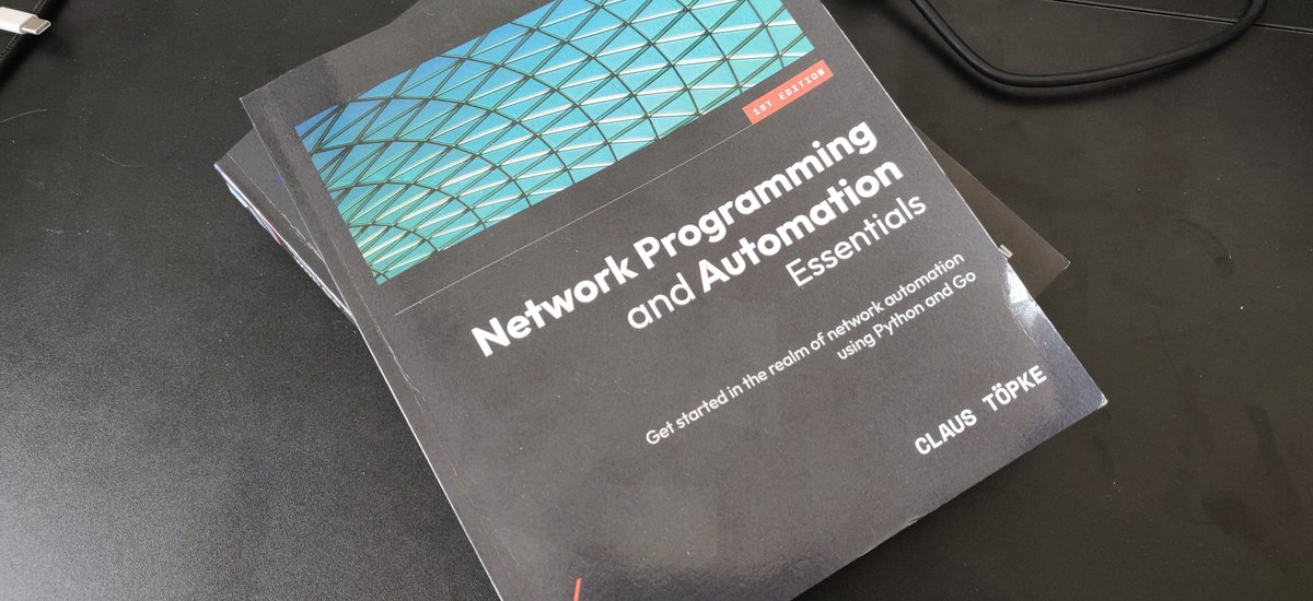 k33g_org's tweet image. This month, I continued my learning of network programming with #Golang and also #PythonLang thanks to this book 📙 "Network Programming and Automation Essentials" by Claus Töpke (@PacktPublishing)
This topic is new to me, and I'm learning a lot 🤩
packt.link/mYcEm