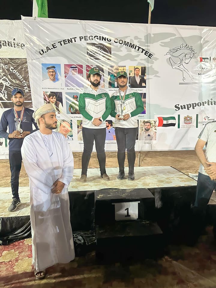 United Arab Emirates (UAE) : Sagheer Zargar from @teamsultan111 declared as an overall best rider of Dubai Tentpegging Tournament. He has performed tremendous victory and become best player among 15 teams of 60 riders.