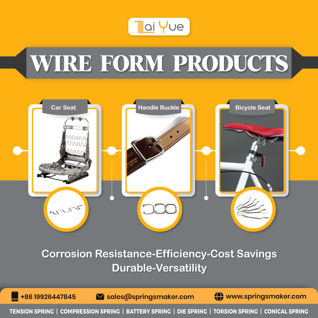springsmaker1's tweet image. #wireform springs offer many advantages and are widely used in automotive, aerospace, industrial, and medical applications for support, vibration control, etc.
#springmanufacturer #wireforms #carseataccessories #bicycleseat #highqualitysprings #bucklehandle