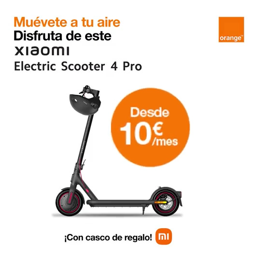 Orange España on X: 🛴 Desplazarse de forma inteligente cuesta muy poco,  por eso, con Orange te llevas esta Electric Scooter 4 Pro desde solo 10€.  ¡Vuela! 👉   / X