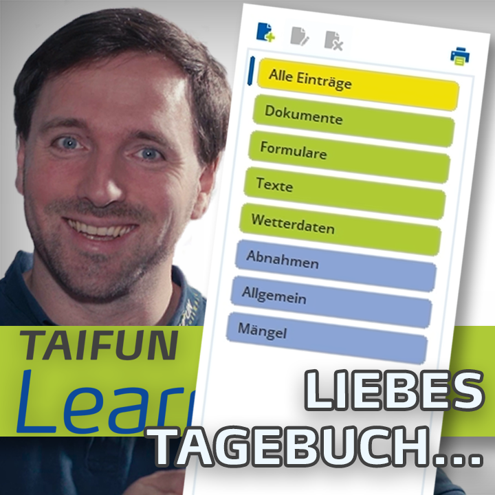 TAIFUN_Software's tweet photo. Mit diesem Video führen wir unsere Projekte-Reihe fort. 🎞
Hier zeigt Euch Sascha, wie Ihr das Bautagebuch benutzen könnt. 📗📘
Jetzt ansehen 👉 https://t.co/mje6kCcHNV
#taifunsoftwaregmbh #video #youtube #learning #taifunlearning #projekte #bautagebuch #tagebuch #taifunsoftware https://t.co/fLBT48ycad