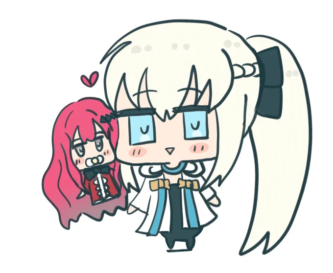#FGO #もるがんちゃん ピトッとなかよしモルトリ親子。