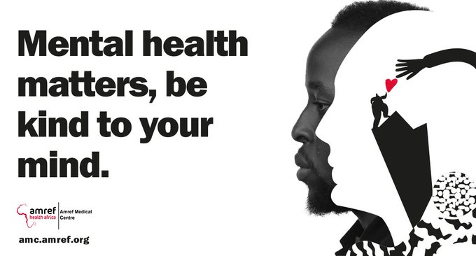 Amref_Kenya's tweet photo. #DYK @WHO estimates that a staggering 1 out of 4 persons who seek healthcare in Kenya have a mental health condition? #Amref has created a safe space for you to share your experiences with mental health challenges here https://t.co/jDidJniQCl https://t.co/vr175DgeF6