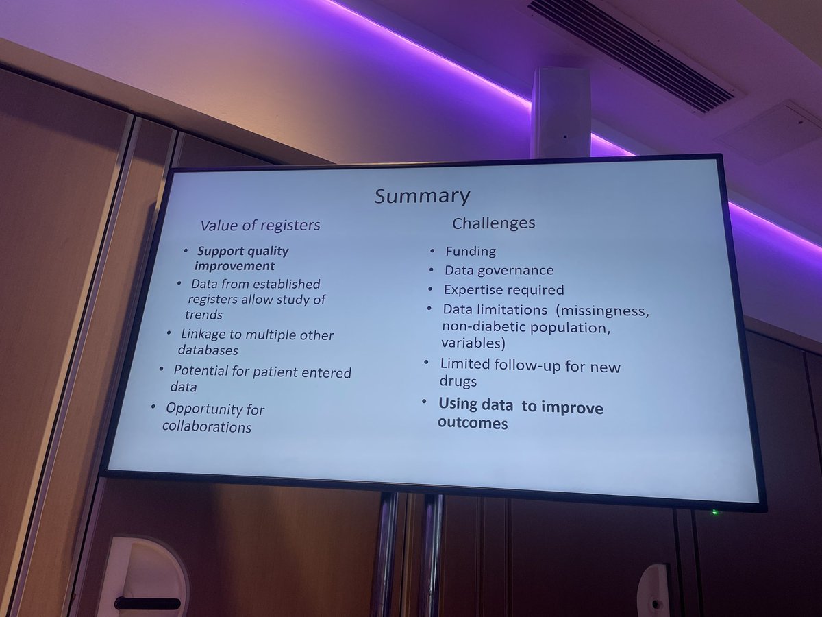 leannecussen's tweet photo. Really interesting morning at #DICE2023 interesting updates from national leads &amp; lots of focus looking forward at how Ireland can implement a registry and task force to improve outcomes. Key take home point from keynote speaker on the Scottish registry experience @Diabetes_ie https://t.co/kZSqrTXjfm