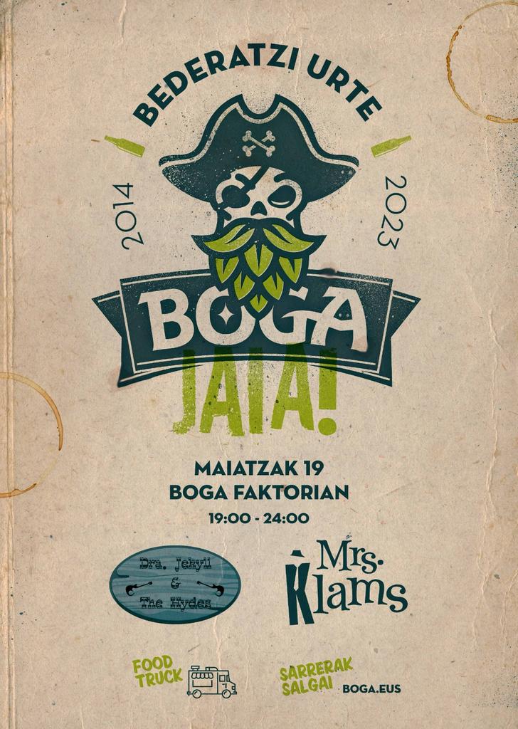 9 urte garagardoaren kultura berria sortzen, 40 birra baino gehiago kaleratuak eta 700 bezero jarraitzen dute gurekin.... Zorionekoak gu! 😘

Ospatzeko ostiralean #BogaJaia antolatu dugu gure fabrikan, eskualdeko bi musika talde + Thate foodtruck 🎂🍻🎸

boga.eus/produktua/boga…