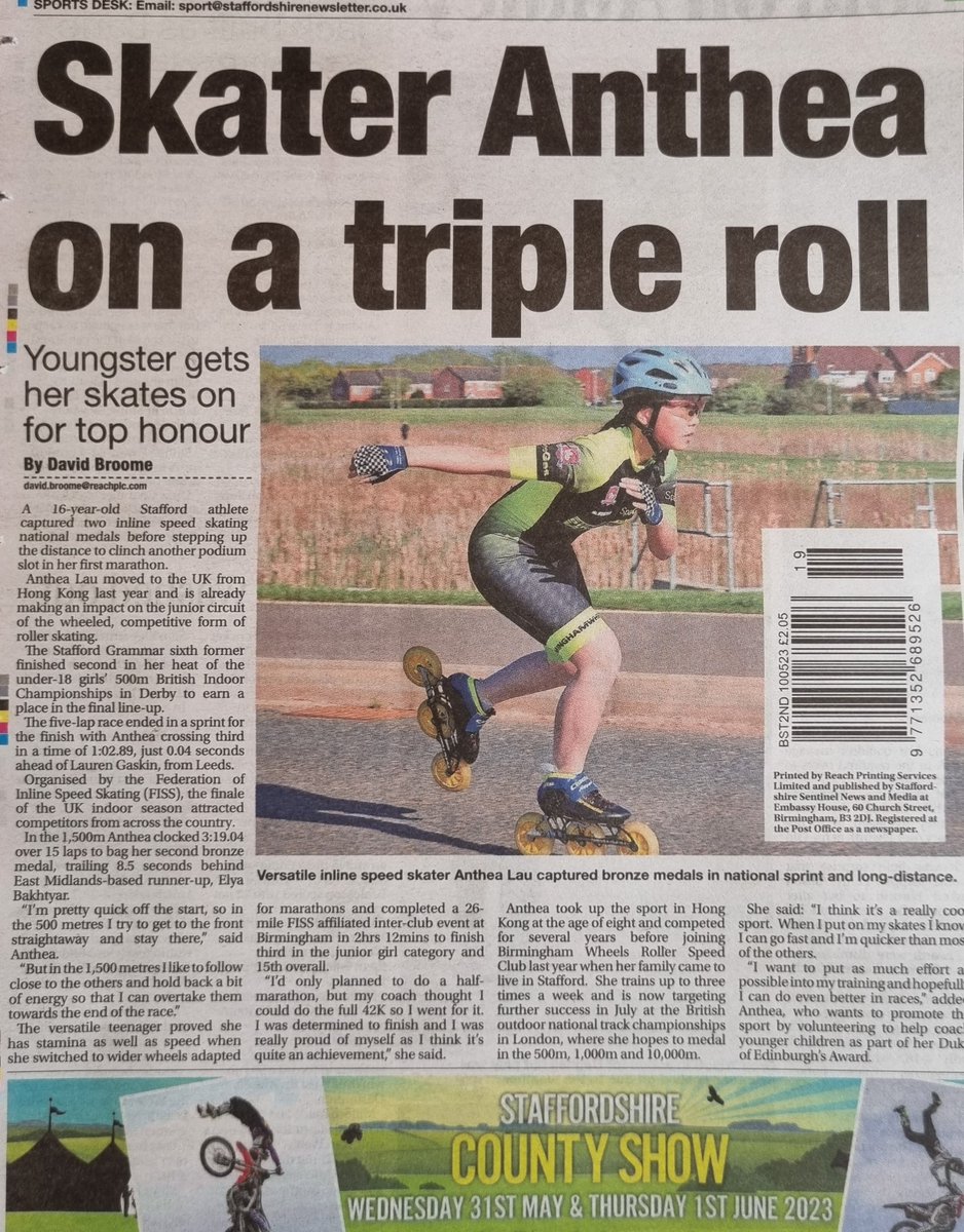 SGS6thForm's tweet photo. Wow! Our students amaze us every day with what they fit into their lives alongside their brilliant academic achievements. Go Anthea! #SGSSixthForm, #SGSLowersixth, #SGSExcellence https://t.co/Z8Jjx93QaU
