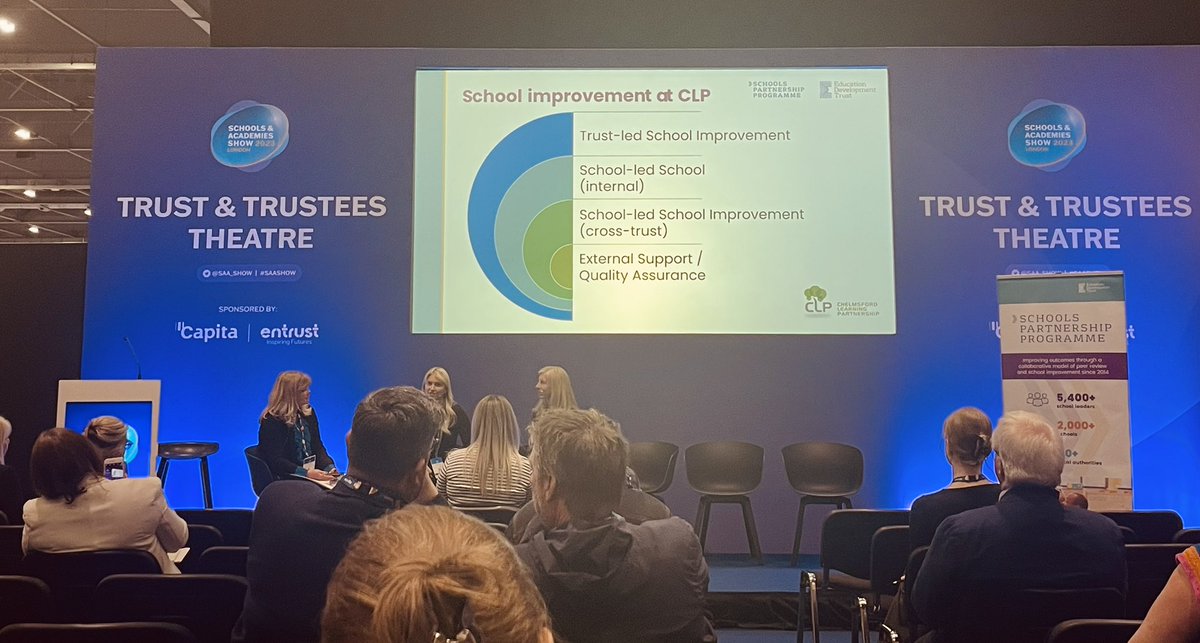 @EdDevTrust discussing the benefits of the Schools Partnerships Programme <a href="/SAA_Show/">Schools & Academies Show</a> #SAAShow 

My fav reflection so far: the reciprocal impact of being a reviewer in a peer review process

<a href="/MathsHubs/">MathsHubs</a>
