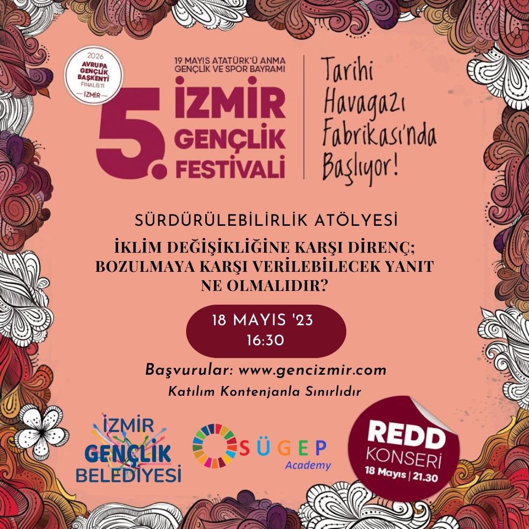 AGençlik Festivalinde biz de atölyemizle yerimizi alıyoruz! Başvuru için: gencizmir.com/tr/AtolyeDetay…
#bugününortakları
#genclikhaftasi