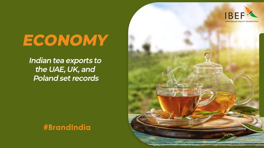 Dept of Commerce, GoI on Twitter "RT Brands_India The tea exports to