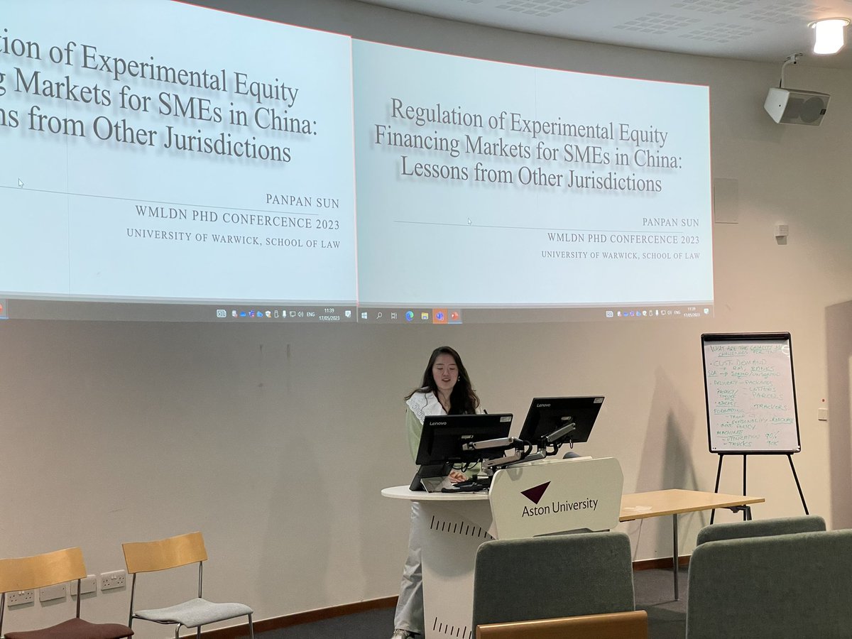 2/2 Many congratulations to Tatiana Bolshova (Aston), <a href="/MelisaOleschuk/">Меліса Олещук | Melisa Oleschuk (she/her) 🇺🇦</a> (BCU), <a href="/SheaSweeyee/">sweeyee.shea</a> (Wolverhampton), and Panpan Sun (Warwick). Look forward to our future discussion in the Workshop on Theory and Method in Legal Research #2023WMLDNSpring