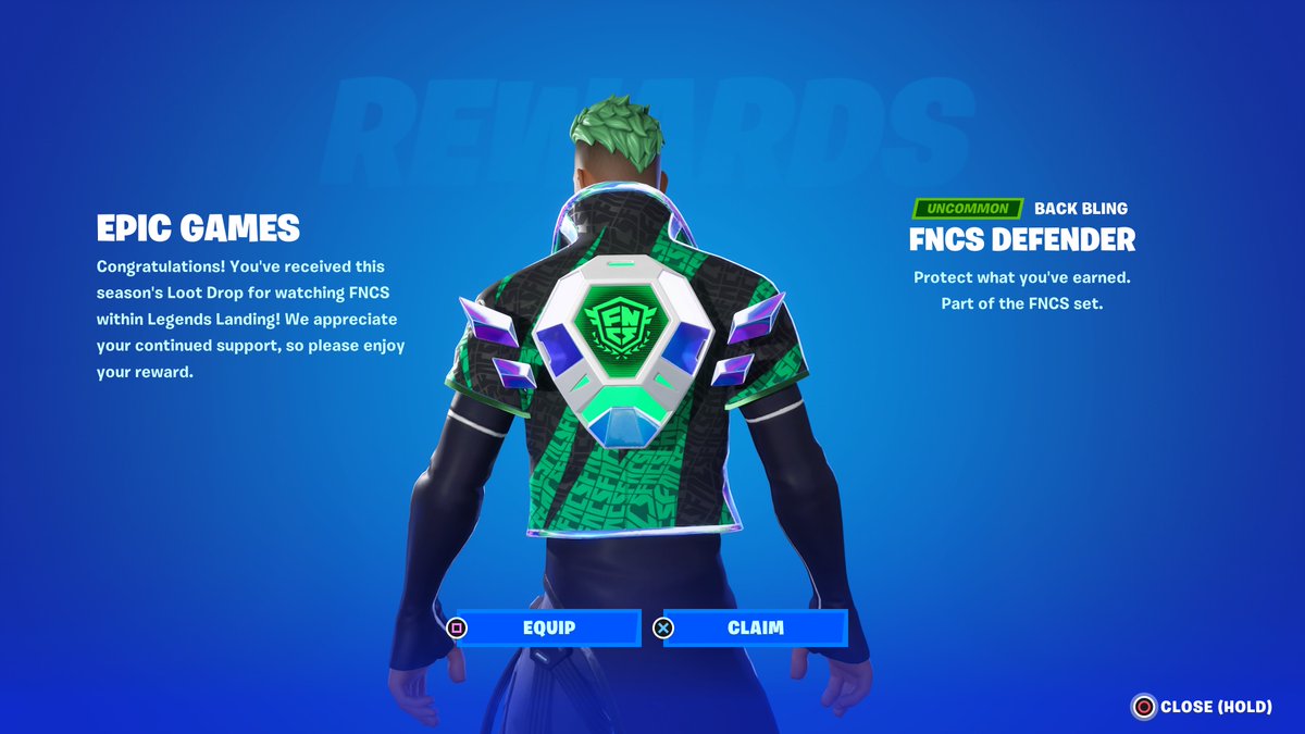 KidShineTV's tweet photo. FNCS Defender🔥
Chapter 4 Season 2 FNCS rewards back bling👍 thanks Epic Games

#Fortnite https://t.co/e2mII48OUE