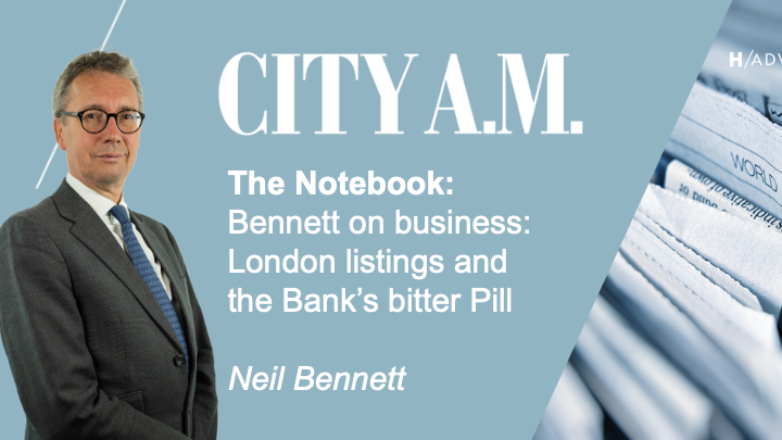 H/Advisors (@h__advisors) on Twitter photo 'Something must be done,' they cry - and for once it is
<a href="/neilbenet/">neil bennett</a> talks London's IPO problem and every headline writer's dream - Huw Pill
shorturl.at/EORX3
#StrategicCommunications #StrategicAdvisors <a href="/CityAM/">City A.M.</a> <a href="/bankofengland/">Bank of England</a> #HuwPill 'Something must be done,' they cry - and for once it is
<a href="/neilbenet/">neil bennett</a> talks London's IPO problem and every headline writer's dream - Huw Pill
shorturl.at/EORX3
#StrategicCommunications #StrategicAdvisors <a href="/CityAM/">City A.M.</a> <a href="/bankofengland/">Bank of England</a> #HuwPill