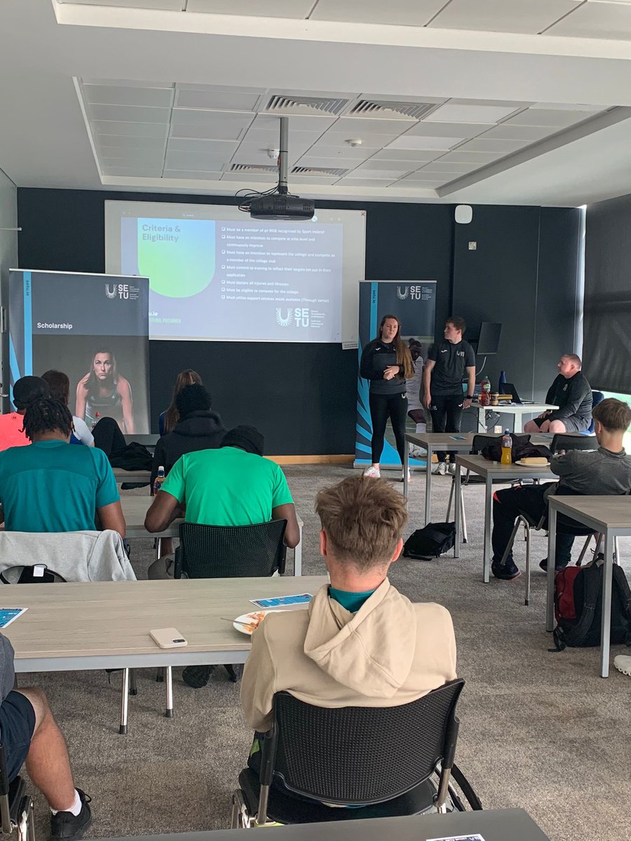 FAI/ETB Waterford (@etbfai) on Twitter photo Great to have Shauna and Aaron in from <a href="/ArenaSETU/">SETU Arena</a> to talk all things scholarship to our students and the options and opportunities that comes within this 👌 Great to have Shauna and Aaron in from <a href="/ArenaSETU/">SETU Arena</a> to talk all things scholarship to our students and the options and opportunities that comes within this 👌