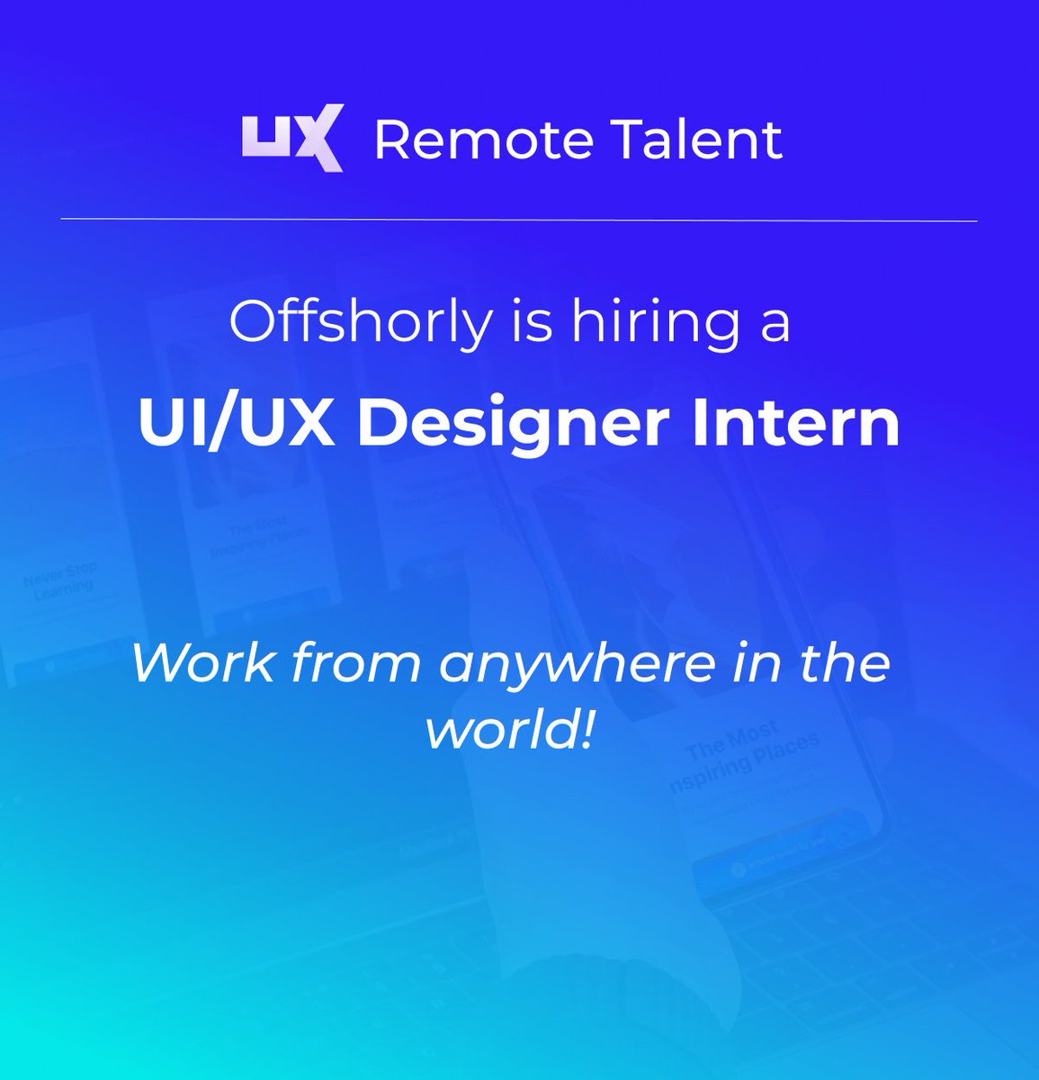 ismaruizcrespo's tweet image. Offshorly is hiring a UI/UX DESIGNER INTERN
uxremotetalent.com/ux-job/ui-ux-d…
.