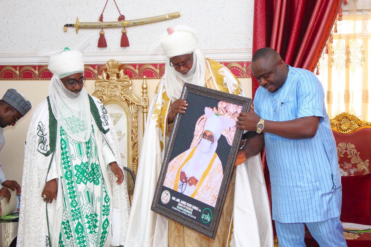 centre4girlsed's tweet photo. The Director Centre for Girls' Education, Hajiya Habiba Mohammed led a delegation to witness the formal investiture of His Royal Highness Amb. Ahmad Nuhu Bamalli CFR as the Chairman, Board of Standtall Africa Initiative, https://t.co/mHPhNI1TUi
