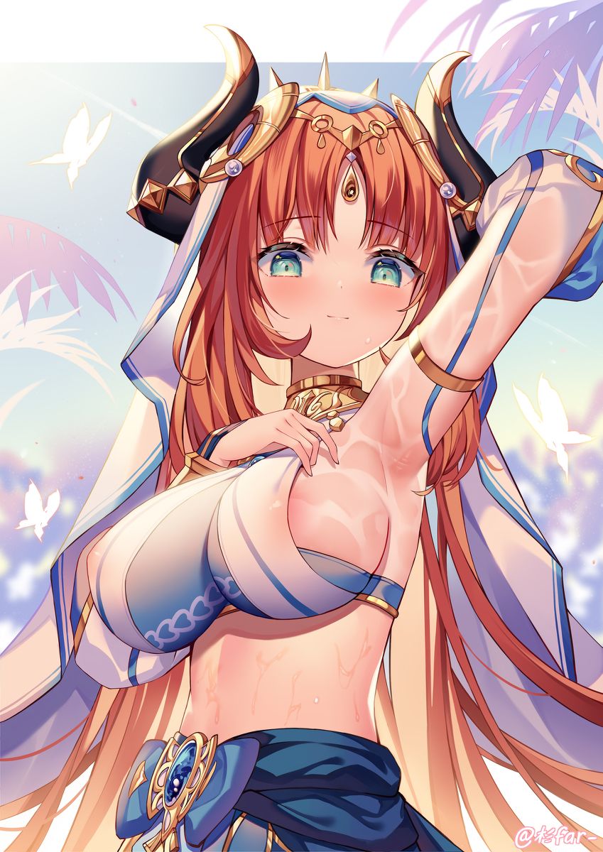 GenshinImpactW3's tweet photo. #GenshinImpact  #原神イラスト #原神 #妮露 #Nilou 
Credits：杉far- from Pixiv
Source：https://t.co/Um9qSc6yty https://t.co/lBZaAQqnh3