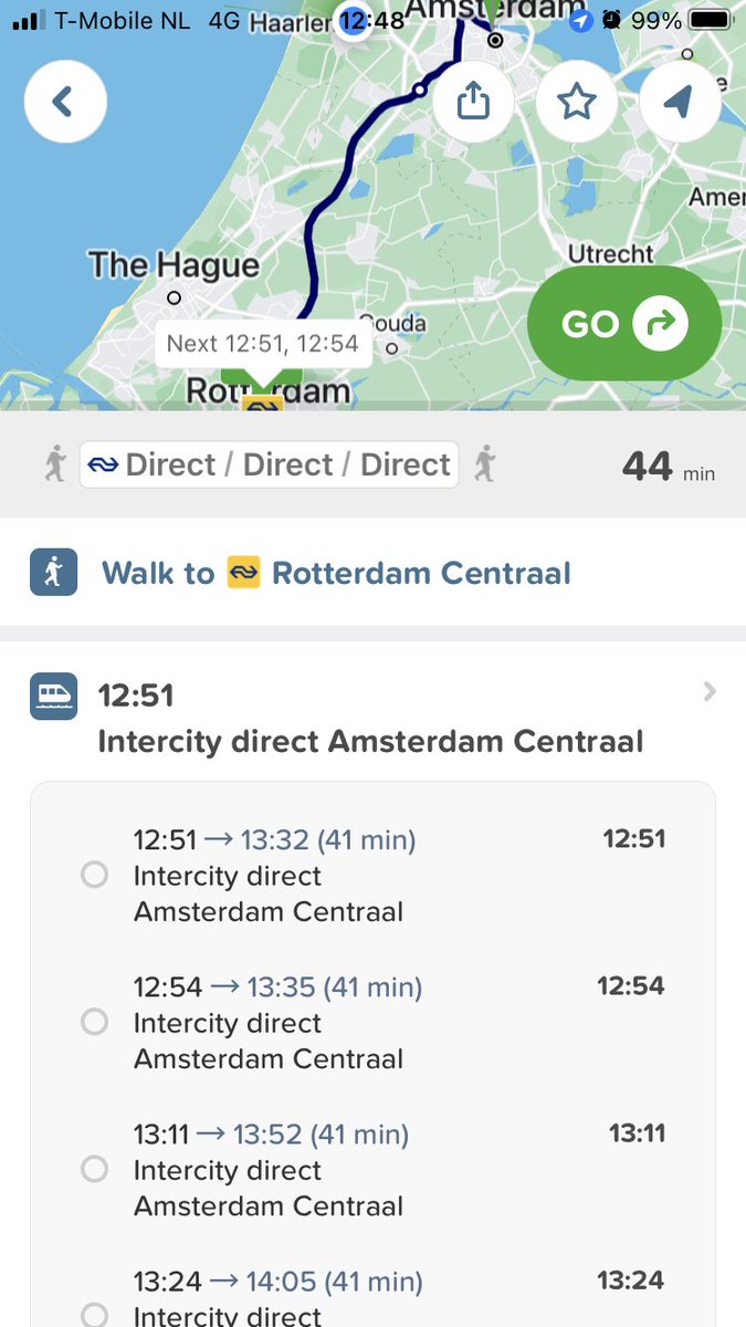 hey <a href="/Citymapper/">Citymapper</a> what happened to listing platforms on the app? it’s next to useless if i don’t know what platform i’m going to. idk if this is an NL only problem though.

(friends, this is not the route i’m on today, just an illustrative example)