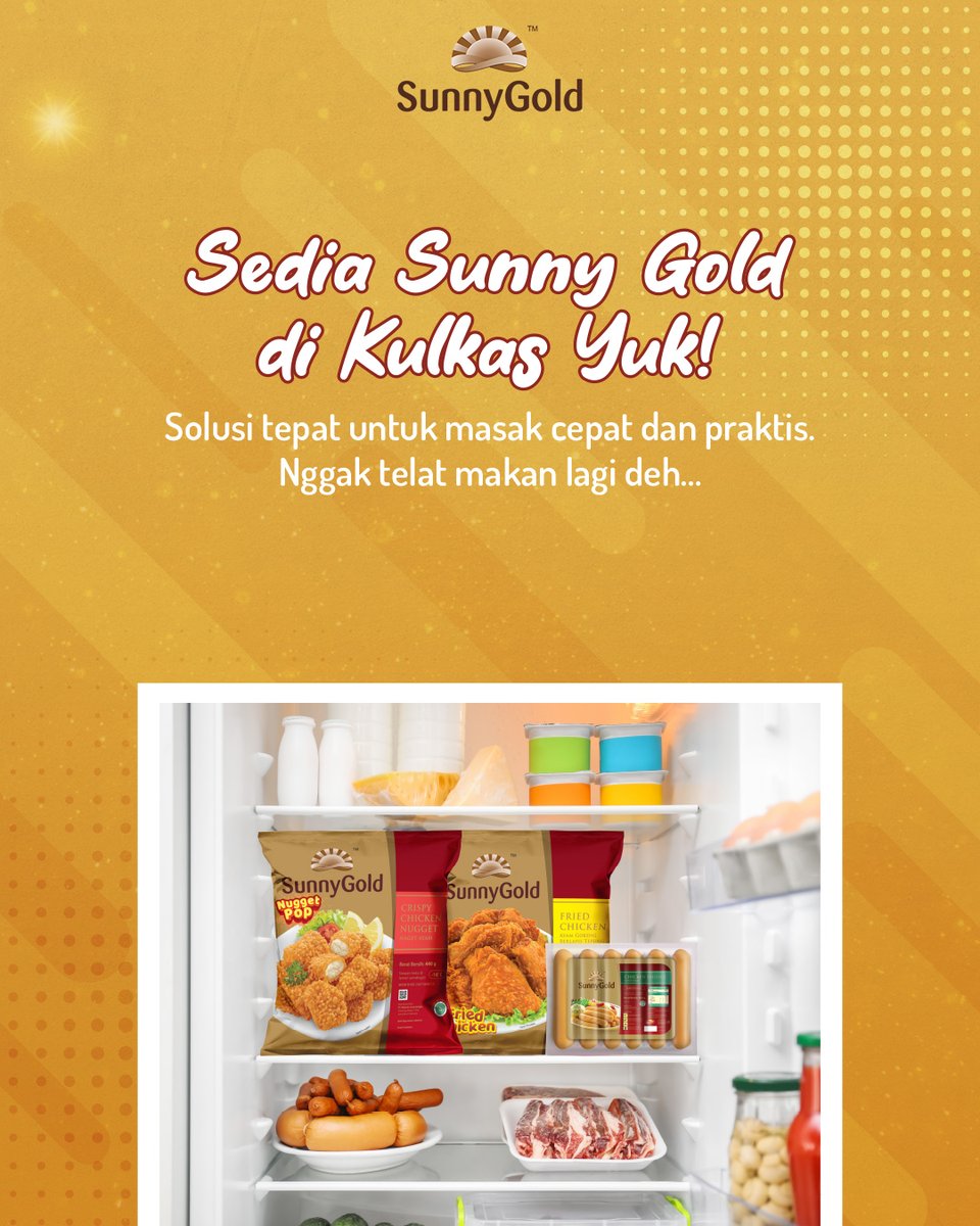 SunnyGoldID's tweet photo. Golden Friends ngerasa juga nggak sih cuaca akhir-akhir ini lagi panas banget?
Yuuk, jaga tetap jaga kesehatan agar tetap fit saat cuaca seperti ini, mimin punya tips nya lho! di simak yaa🥰
#SunnyGold #LetupanRenyah #BubbleCrumbs #ExtraJuicyLessOily #GoldenTaste #GoldenQuality https://t.co/iKpp0OZgqu